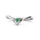 1 - Shana Bold Solitaire Round Emerald 
