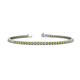1 - Leslie 2.70 mm Yellow Diamond and Lab Grown Diamond Eternity Tennis Bracelet 