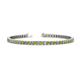 1 - Leslie 3.40 mm Yellow Diamond and Lab Grown Diamond Eternity Tennis Bracelet 