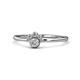 1 - Paw Bold Round Diamond Promise Ring 