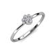 4 - Paw Bold Round Diamond Promise Ring 