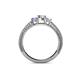 4 - Reveka Diamond and Tanzanite Three Stone Ring 