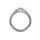 4 - Reveka Diamond and Yellow Sapphire Three Stone Ring 