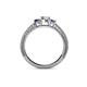 4 - Reveka Diamond and Iolite Three Stone Ring 