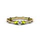 1 - Twyla Diamond and Peridot Three Stone Ring 