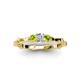 3 - Twyla Diamond and Peridot Three Stone Ring 