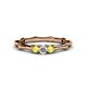 1 - Twyla Diamond and Yellow Sapphire Three Stone Ring 