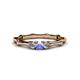 1 - Twyla Diamond and Tanzanite Three Stone Ring 