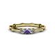 1 - Twyla Diamond and Iolite Three Stone Ring 