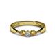 1 - Rylai Diamond and Citrine Three Stone Engagement Ring 
