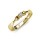 2 - Rylai Diamond and Citrine Three Stone Engagement Ring 