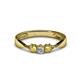 1 - Rylai Diamond and Yellow Sapphire Three Stone Engagement Ring 