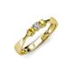 2 - Rylai Diamond and Yellow Sapphire Three Stone Engagement Ring 