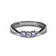 1 - Rylai Diamond and Tanzanite Three Stone Engagement Ring 