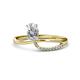 1 - Naysa Bold Oval Diamond 1.12 ctw Promise Ring 