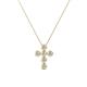 1 - Vianca Petite Round Diamond Cross Pendant 