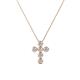 1 - Vianca Petite Round Diamond Cross Pendant 