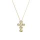 2 - Vianca Petite Round Diamond Cross Pendant 