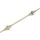 2 - Aizza (5 Stn/3mm) Petite Tanzanite and Lab Grown Diamond Station Bracelet 