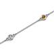 2 - Aizza (5 Stn/3mm) Petite Citrine and Lab Grown Diamond Station Bracelet 
