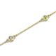2 - Aizza (5 Stn/3mm) Petite Peridot and Lab Grown Diamond Station Bracelet 