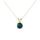 1 - Jassiel 5.00 mm Round London Blue Topaz Double Bail Solitaire Pendant Necklace 