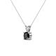 2 - Jassiel 5.00 mm Round Black Diamond Double Bail Solitaire Pendant Necklace 
