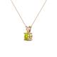 2 - Jassiel 5.00 mm Round Yellow Diamond Double Bail Solitaire Pendant Necklace 