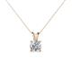 1 - Jassiel 5.80 mm Round Lab Grown Diamond Double Bail Solitaire Pendant Necklace 