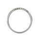 5 - Clara 1.80 mm Yellow and White Lab Grown Diamond 10 Stone Wedding Band 
