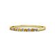 1 - Clara 2.00 mm Citrine and Lab Grown Diamond 10 Stone Wedding Band 