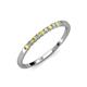 2 - Clara 2.00 mm Yellow Sapphire and Lab Grown Diamond 10 Stone Wedding Band 