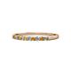 1 - Clara 2.00 mm Citrine and Lab Grown Diamond 10 Stone Wedding Band 