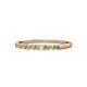 1 - Clara 2.00 mm Yellow Sapphire and Lab Grown Diamond 10 Stone Wedding Band 