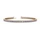 1 - Leslie 2.90 mm Round Diamond Eternity Tennis Bracelet 