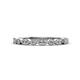 1 - Raine 0.13 ctw (1.30 mm) Round Lab Grown Diamond Marquise and Dot Wedding Band 