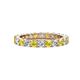1 - Joyce 3.40 mm Yellow Sapphire and Lab Grown Diamond Eternity Band 