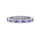 1 - Joyce 3.40 mm Tanzanite and Lab Grown Diamond Eternity Band 