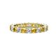 1 - Joyce 3.40 mm Citrine and Lab Grown Diamond Eternity Band 