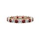 1 - Joyce 3.40 mm Red Garnet and Lab Grown Diamond Eternity Band 