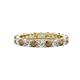 1 - Joyce 3.40 mm Smoky Quartz and Lab Grown Diamond Eternity Band 