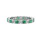 1 - Joyce 3.40 mm Emerald and Lab Grown Diamond Eternity Band 