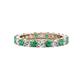 1 - Joyce 3.40 mm Emerald and Lab Grown Diamond Eternity Band 