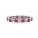 1 - Joyce 3.40 mm Ruby and Lab Grown Diamond Eternity Band 
