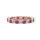1 - Joyce 3.40 mm Ruby and Lab Grown Diamond Eternity Band 