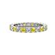 1 - Joyce 3.40 mm Yellow Sapphire and Lab Grown Diamond Eternity Band 
