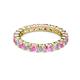 3 - Joyce 3.40 mm Pink Sapphire and Lab Grown Diamond Eternity Band 