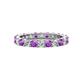 1 - Joyce 3.40 mm Amethyst and Lab Grown Diamond Eternity Band 