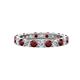1 - Joyce 3.40 mm Red Garnet and Lab Grown Diamond Eternity Band 