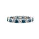 1 - Joyce 3.40 mm Blue and White Lab Grown Diamond Eternity Band 